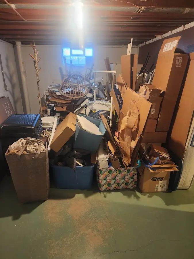 Roll-off dumpster container at job site for 20 Yard Dumpster Rental in Welch